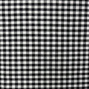 Tela Vichy negro 3 cuadros / 1 cm