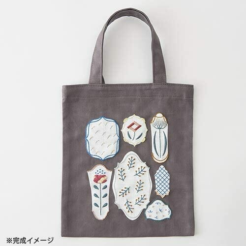 Kit bordado tote parches Lecien COSMO