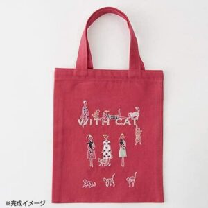 Kit bordado tote bag Cat Lecien COSMO