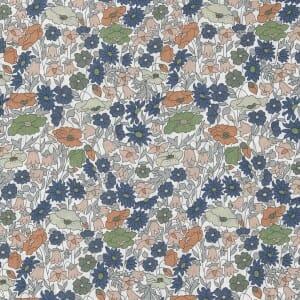 Tela Liberty Poppy Forest Tana Lawn Cotton