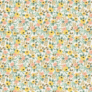 Tela Les Fleurs Rosa Cream Rifle Paper Co.