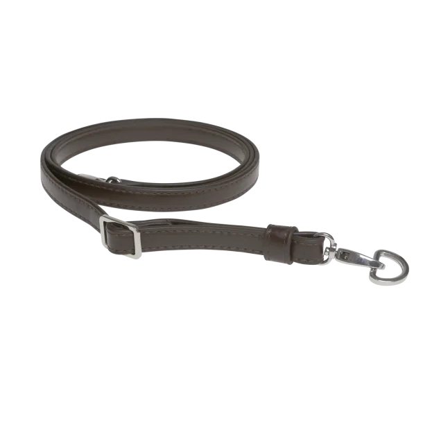 Correa Marrón y Plata 130 cm x 12 mm