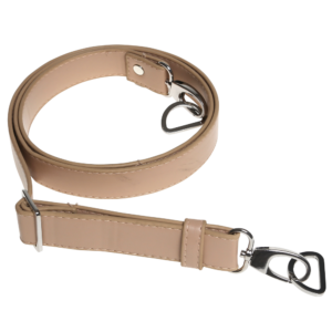 Correa Beige y Plata 130 cm x 25 mm