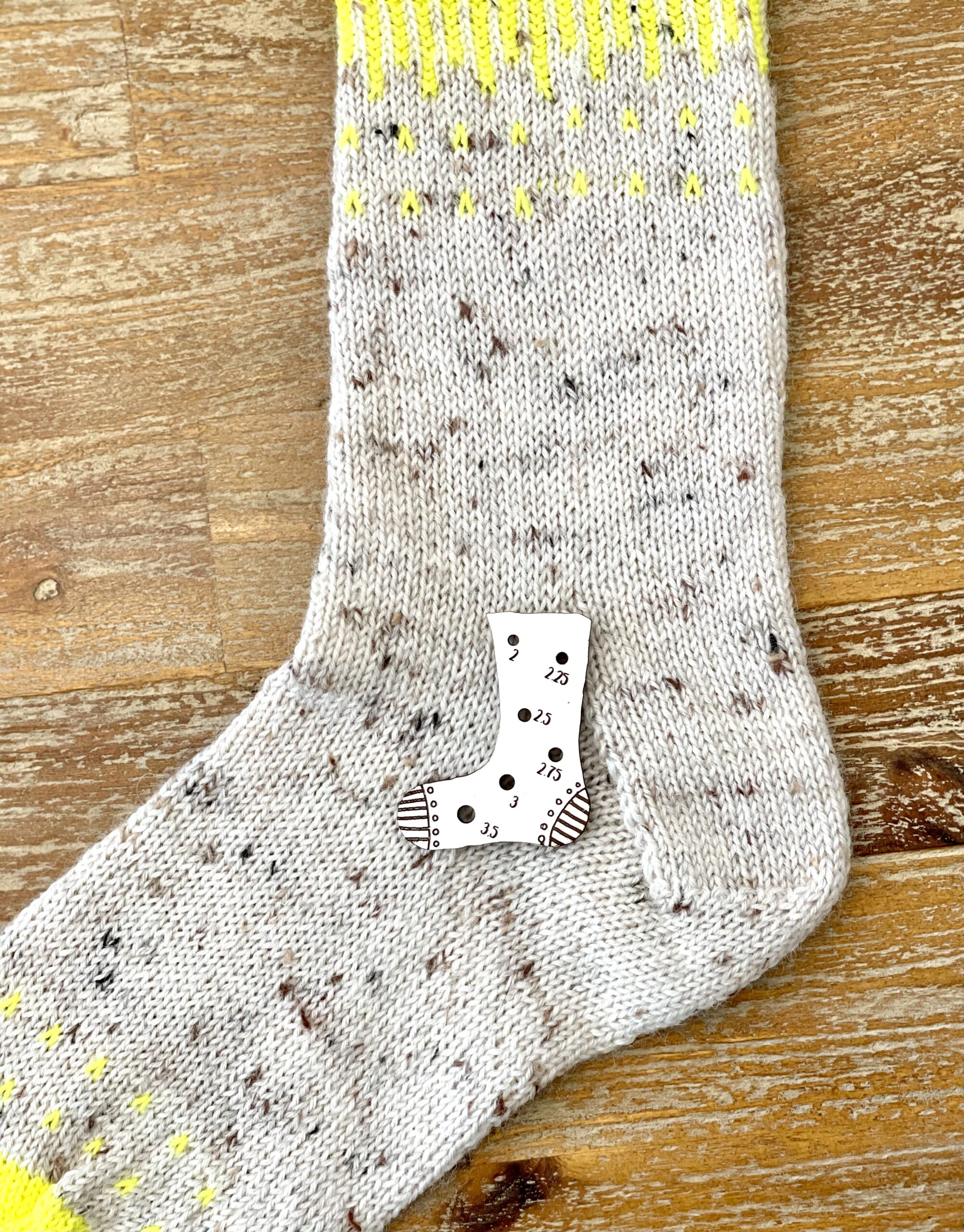 Calibrador calcetín