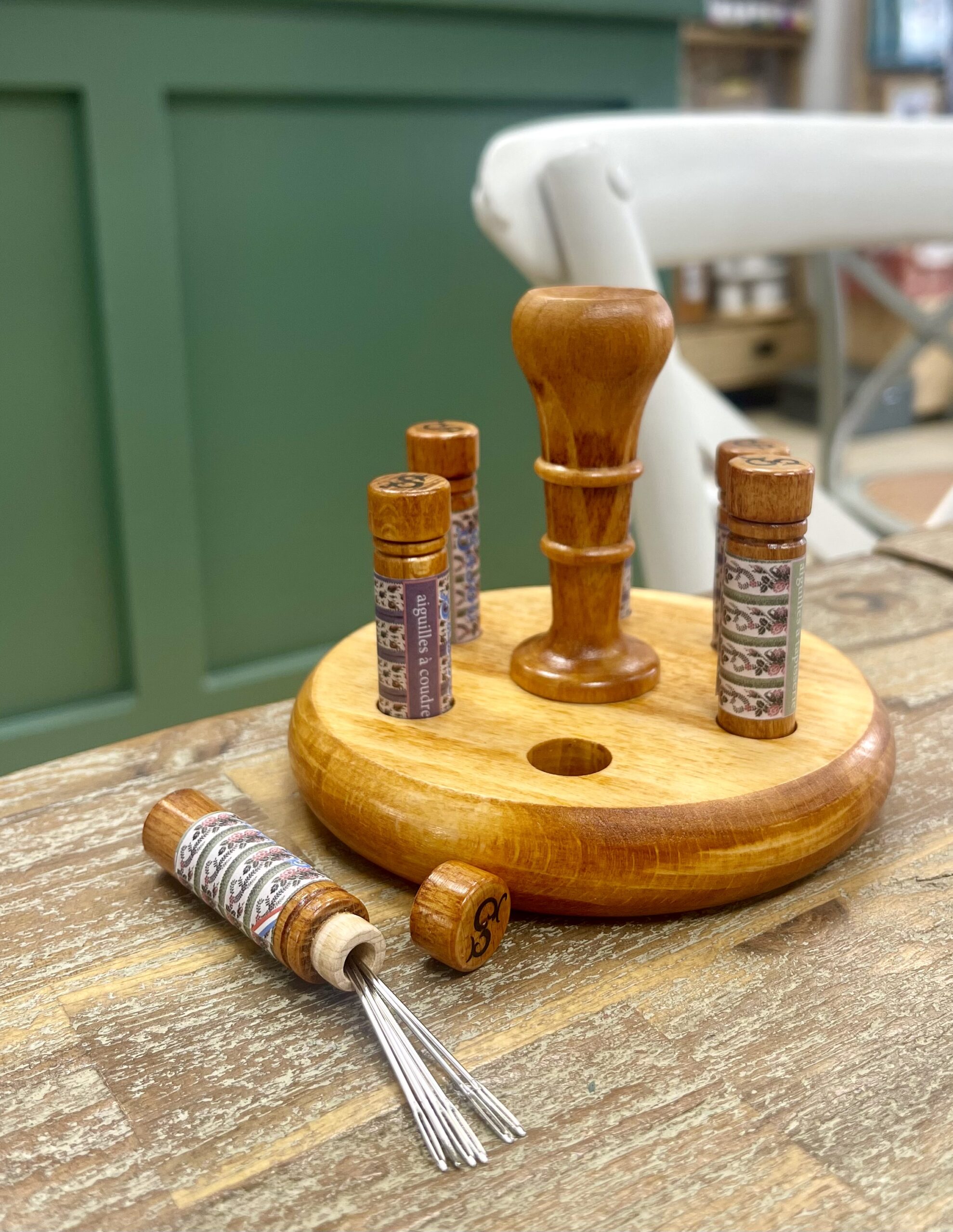 Estuches madera agujas Sajou