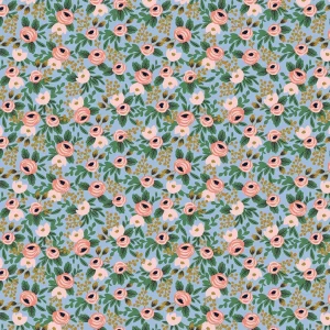 Rosa Chambray Metallic Garden Party Tela Rifle Paper Co.