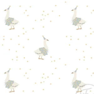 Tela Popelín Gansos Mágicos