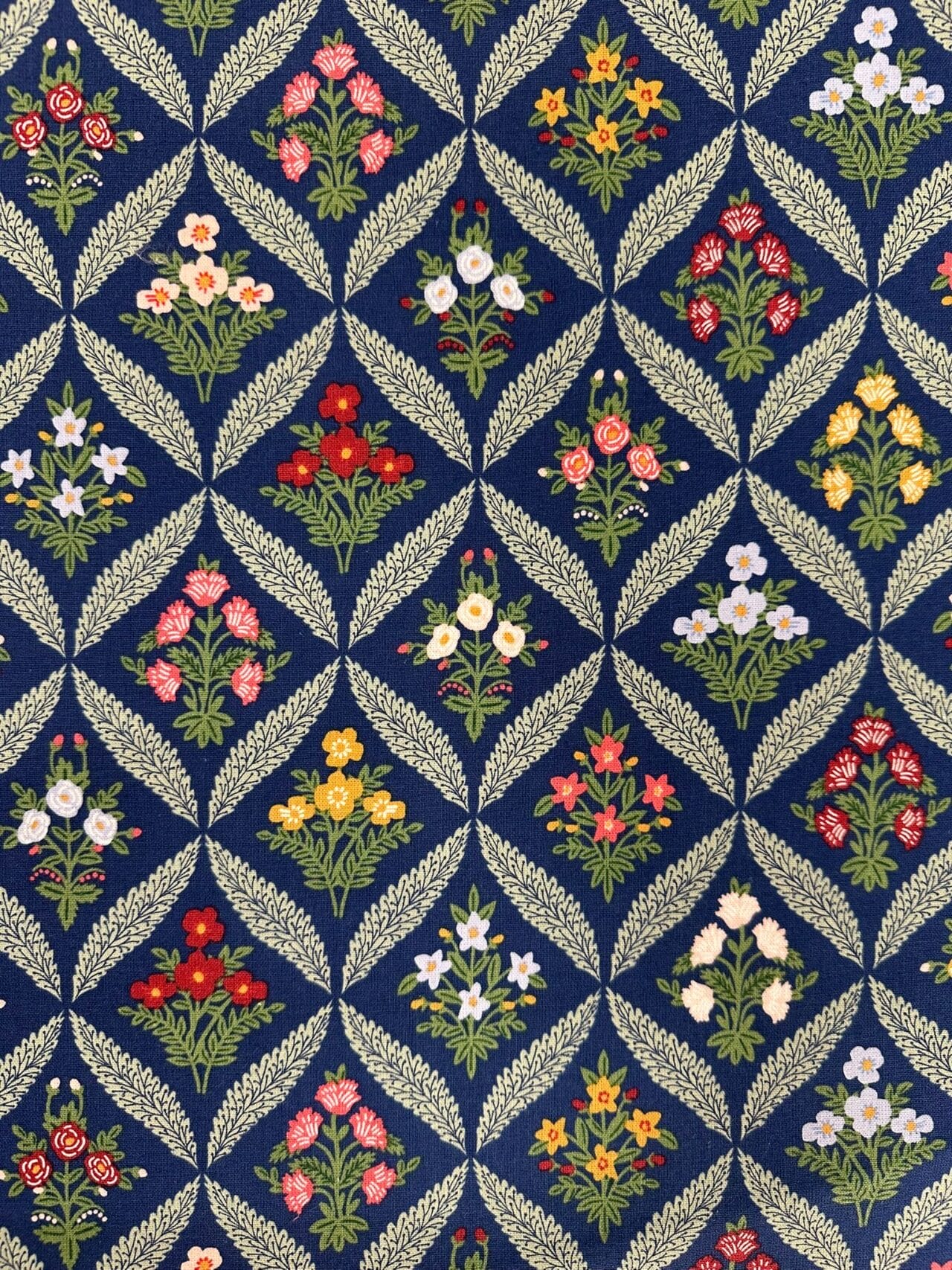 Canvas Estee Garden Navy Rifle Paper Co.