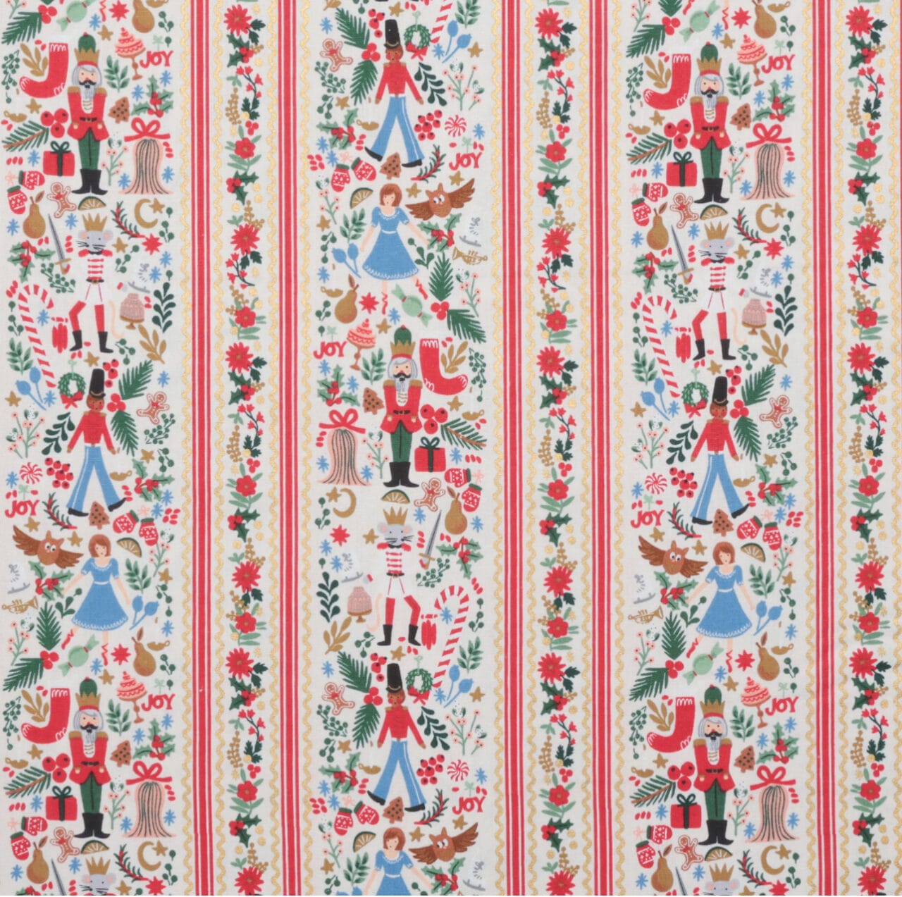 Canvas Holly Jolly Nutcracker Gold Rifle Paper Co