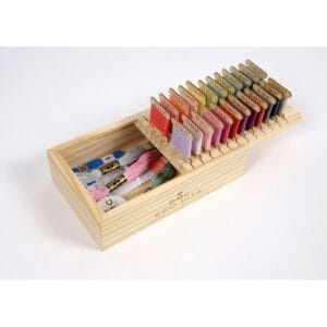 Caja organizadora de hilos
